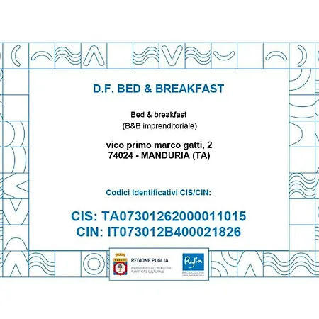 Df Bed And Breakfast Manduria Exterior photo